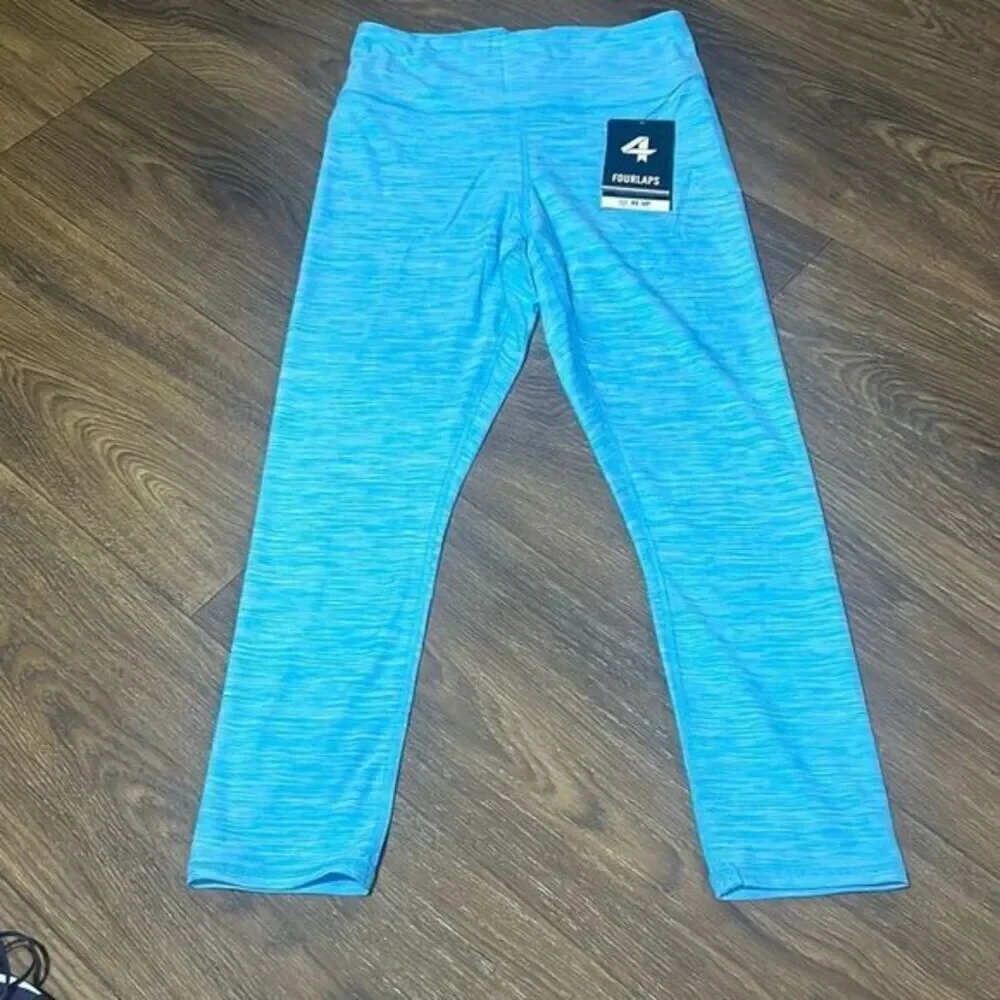 NWT FourLaps Womens River Blue Space Dye Arc‎ Compression Leggings Size Small